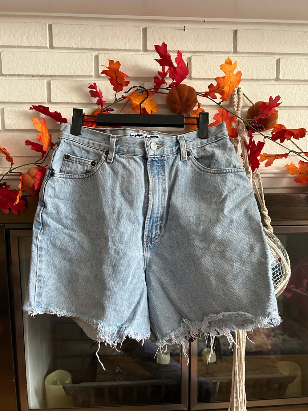 Light Blue High-Rise Denim Cutoff Shorts - Gap